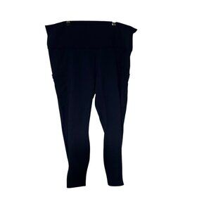 Fabletics PowerHold Mesh Pocket Leggings Women’s Size 3X Dark Navy Blue
